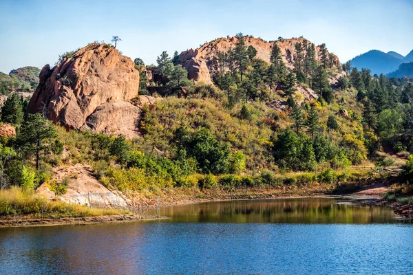 Una Vista Panorámica Colorado Springs Colorado —  Fotos de Stock