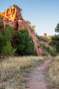 Colorado Springs, Colorado 'nun kayalık manzarası muhteşem.
