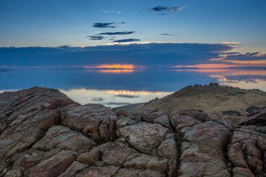 Utah 'taki Antilop Adası Eyalet Parkı manzarası