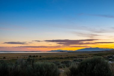 Utah 'taki Antilop Adası Eyalet Parkı manzarası