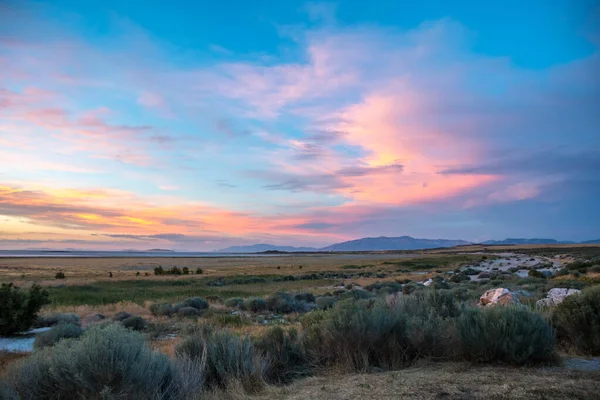 Utah Taki Antilop Adası Eyalet Parkı Nda Dramatik Bir Gün — Stok fotoğraf