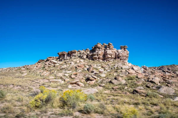 Blue Mesa Trail Parque Nacional Floresta Petrificada Arizona — Fotografia de Stock