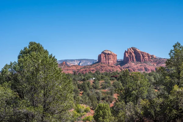 Red Rock Buttes Landscape Red Rock State Park Arizona — стокове фото