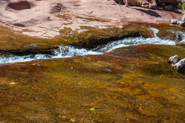 Flux Îngust Apă Sedona Arizona — Fotografie, imagine de stoc