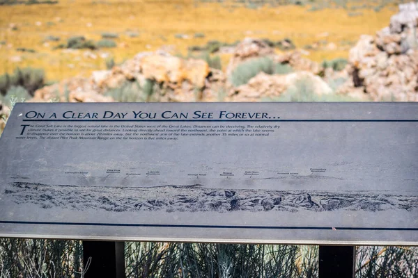 Antelope Island Usa Agosto 2019 Una Giornata Limpida Può Vedere — Foto Stock