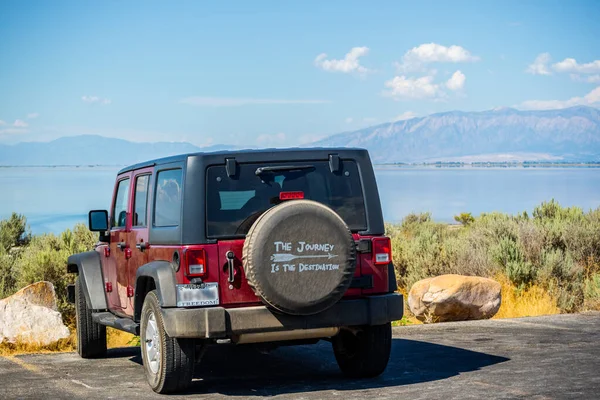 Antelope Island Brně Usa Srpna 2019 Jeep Wrangler Unlimited Sports — Stock fotografie