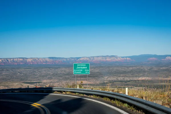 Jerome Usa Oktober 2019 Een Welkomstbord Bij Ingang Van Stad — Stockfoto