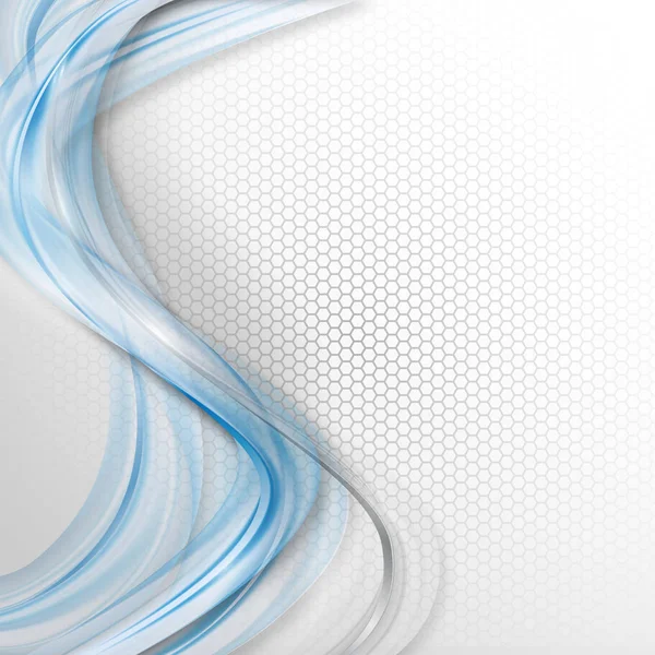 Fond Abstrait Vagues Bleu — Image vectorielle