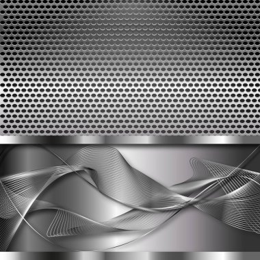 Metalik gri arka plan. Gri.
