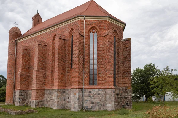 Kerk Van Tempels Chwarszczany Dorp Polen — Stockfoto