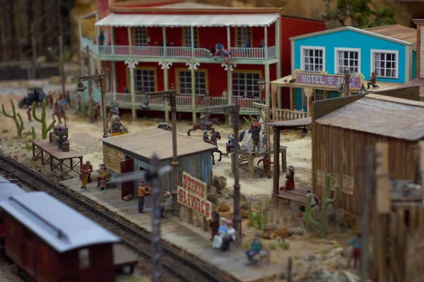 Pologne Silésie Gliwice 2019 Miniature Villes Kolejkowo — Photo