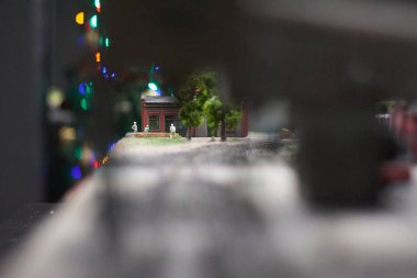 Polonya, Silezya, Gliwice, 12/01/2019 minyatür şehirler Kolejkowo