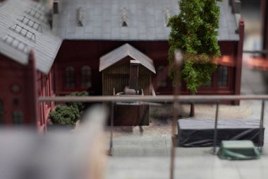 Polonya, Silezya, Gliwice, 12/01/2019 minyatür şehirler Kolejkowo