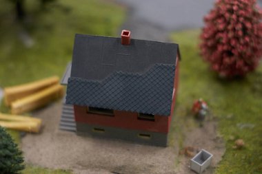 Gliwice, Silezya Polonya 12/01/2019 minyatür şehirler Kolejkowo