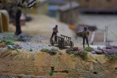 Gliwice, Silezya Polonya 12/01/2019 minyatür şehirler Kolejkowo