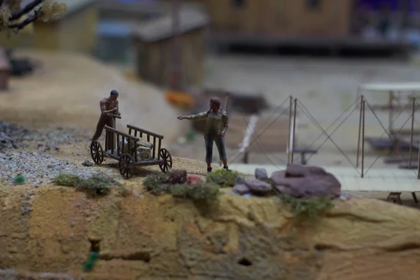 Gliwice Silesia Polska 2019 Miniaturowych Miast Kolejkowo — Zdjęcie stockowe