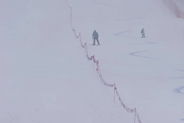 Polónia Silésia Bielsko Biala 2019 Debowiec Ski Slop — Fotografia de Stock