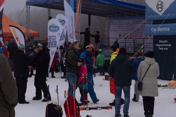 Πολωνία Σιλεσία Bielsko Biala 2019 Debowiec Σκι Σαλιαρίζω — Φωτογραφία Αρχείου