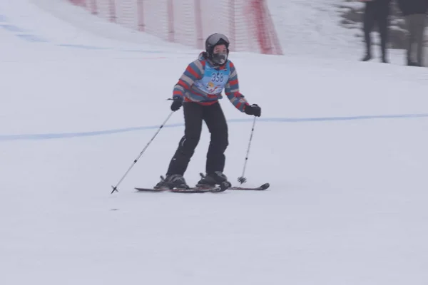 Poland Silesia Bielsko Biala 2019 Debowiec Ski Slop — Stock Photo, Image