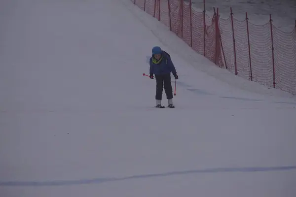 Polen Silezië Bielsko Biala 2019 Dębowiec Ski Slop — Stockfoto