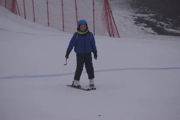 Polska Śląska Bielsko Biala 2019 Dębowiec Ski Kałuża — Zdjęcie stockowe