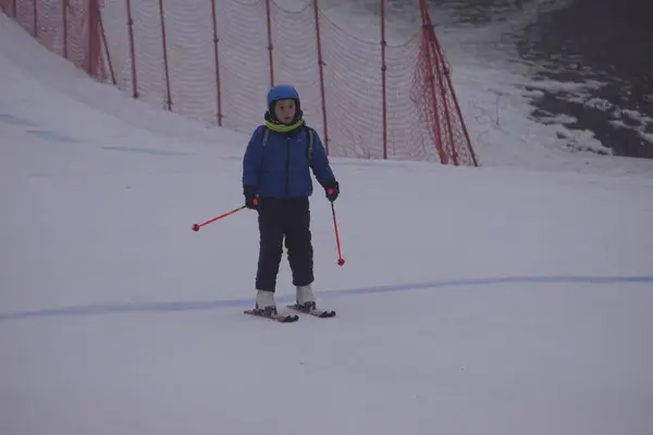 Polen Silezië Bielsko Biala 2019 Dębowiec Ski Slop — Stockfoto