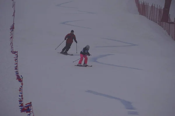 Lengyelország Szilézia Bielsko Biala 2019 Debowiec Ski Tócsa — Stock Fotó