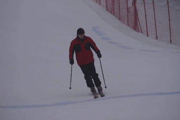 Polen Silezië Bielsko Biala 2019 Dębowiec Ski Slop — Stockfoto