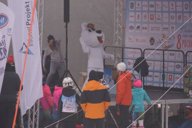 Polonya, Silezya, Bielsko-Biala 2019.02.03 Debowiec Kayak bulaşık