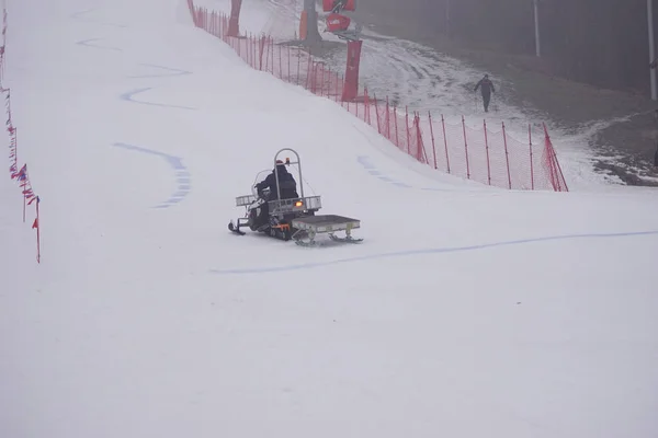 Lengyelország Szilézia Bielsko Biala 2019 Debowiec Ski Tócsa — Stock Fotó