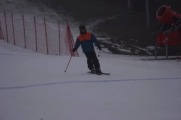 Polsko Slezsko Bielsko Biala 2019 Debowiec Ski Břečka — Stock fotografie