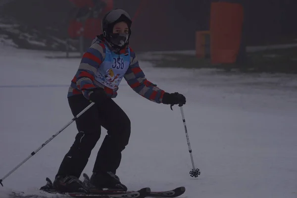 Polsko Slezsko Bielsko Biala 2019 Debowiec Ski Břečka — Stock fotografie