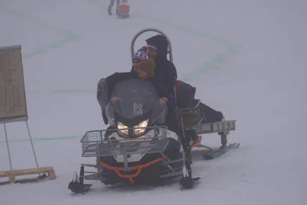 Polonia Silesia Bielsko Biala 2019 Debowiec Ski Slop — Foto de Stock