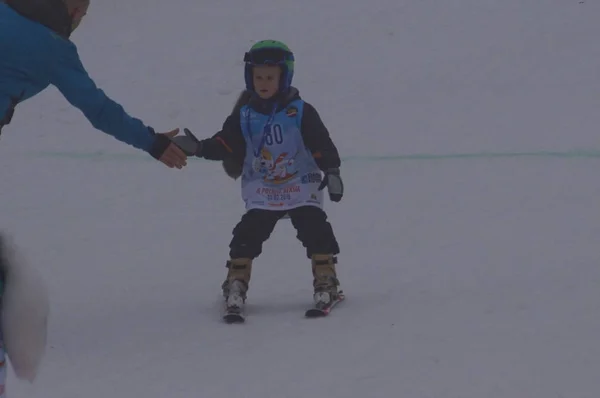 Polska Śląska Bielsko Biala 2019 Dębowiec Ski Kałuża — Zdjęcie stockowe