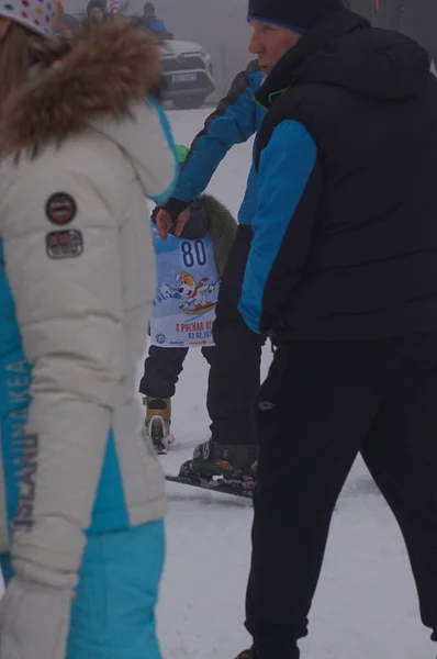 Poland Silesia Bielsko Biala 2019 Debowiec Ski Slop — Stock Photo, Image