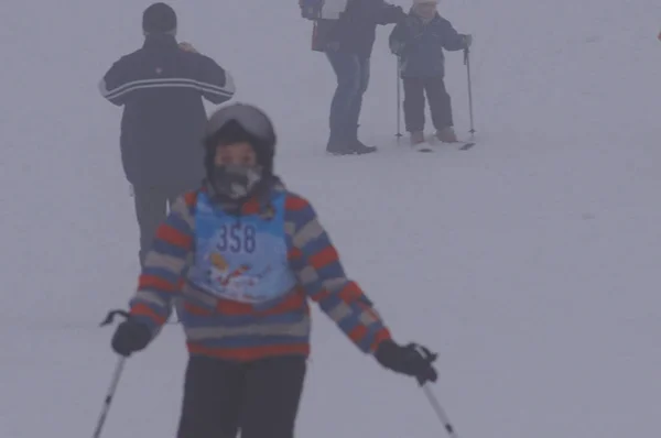 Polonia Silesia Bielsko Biala 2019 Debowiec Ski Slop — Foto de Stock