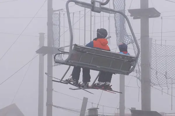 Polen Schlesien Bielsko Biala 2019 Debowiec Skipiste — Stockfoto