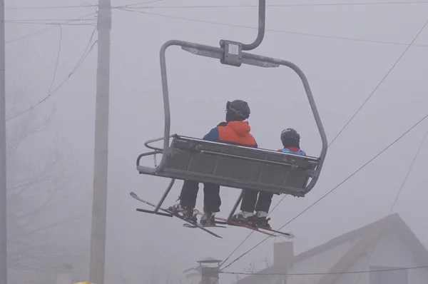 Lengyelország Szilézia Bielsko Biala 2019 Debowiec Ski Tócsa — Stock Fotó