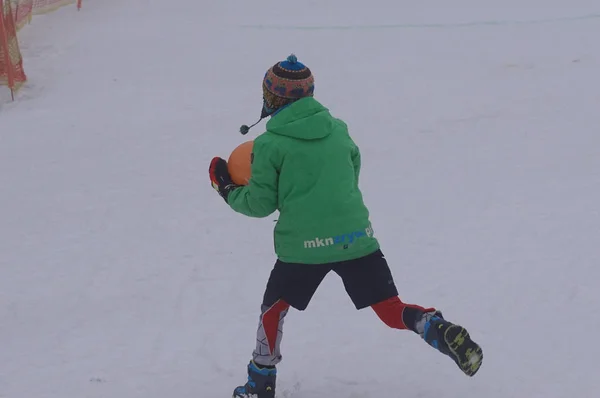 Polonia Silesia Bielsko Biala 2019 Debowiec Ski Slop — Foto de Stock