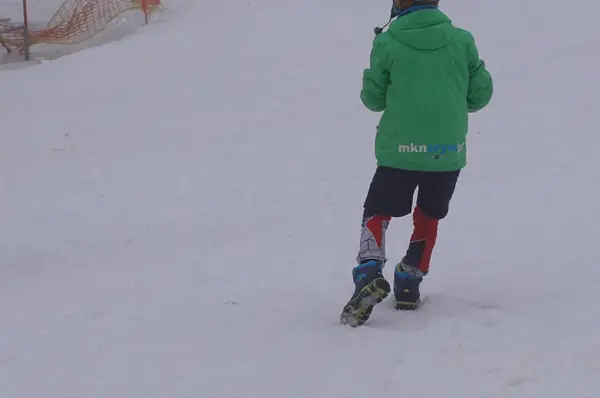 Polónia Silésia Bielsko Biala 2019 Debowiec Ski Slop — Fotografia de Stock