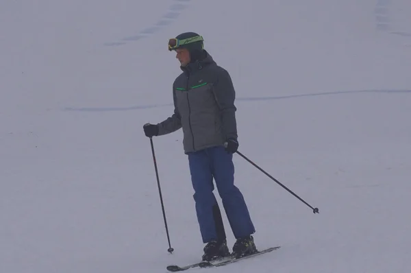 Polónia Silésia Bielsko Biala 2019 Debowiec Ski Slop — Fotografia de Stock