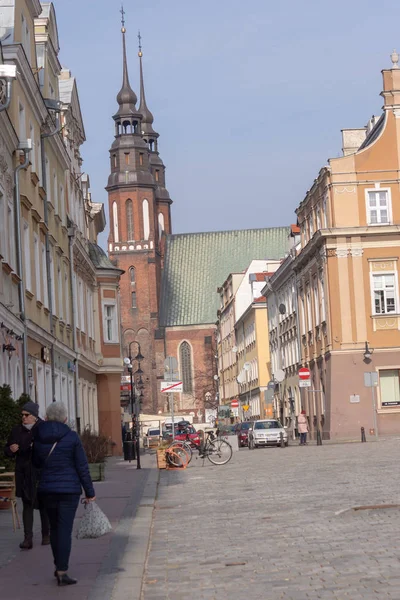 Urbanistické řešení starého města Opole — Stock fotografie