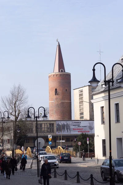 Urban layout i gamla stan i Opole — Stockfoto