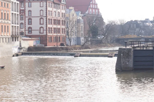 Układ urbanistyczny Starego Miasta w Opolu — Zdjęcie stockowe