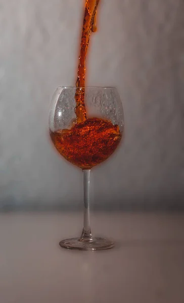 Ein Glas Rotwein — Stockfoto