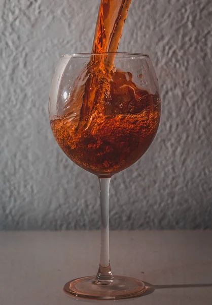 Ein Glas Rotwein — Stockfoto