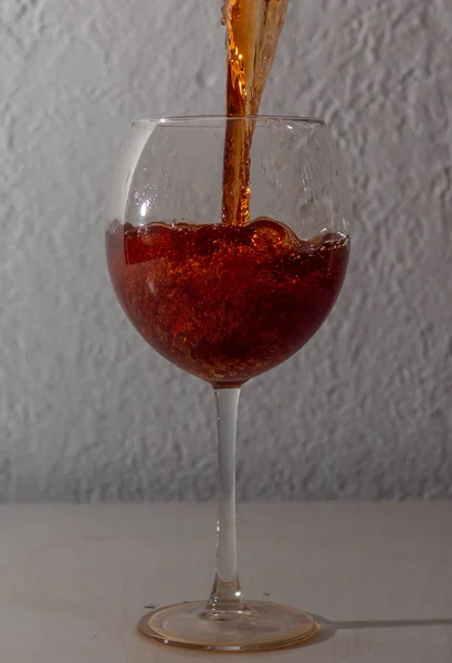 붉은 포도주 한 잔 — 스톡 사진