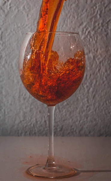 Ein Glas Rotwein — Stockfoto