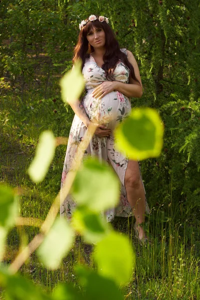 Zwangerschap Foto Zwangere Portret — Stockfoto