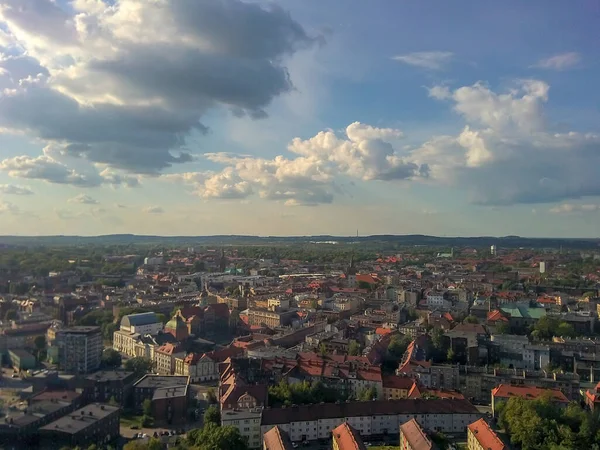 Letecký Pohled Město Bytom Dron — Stock fotografie